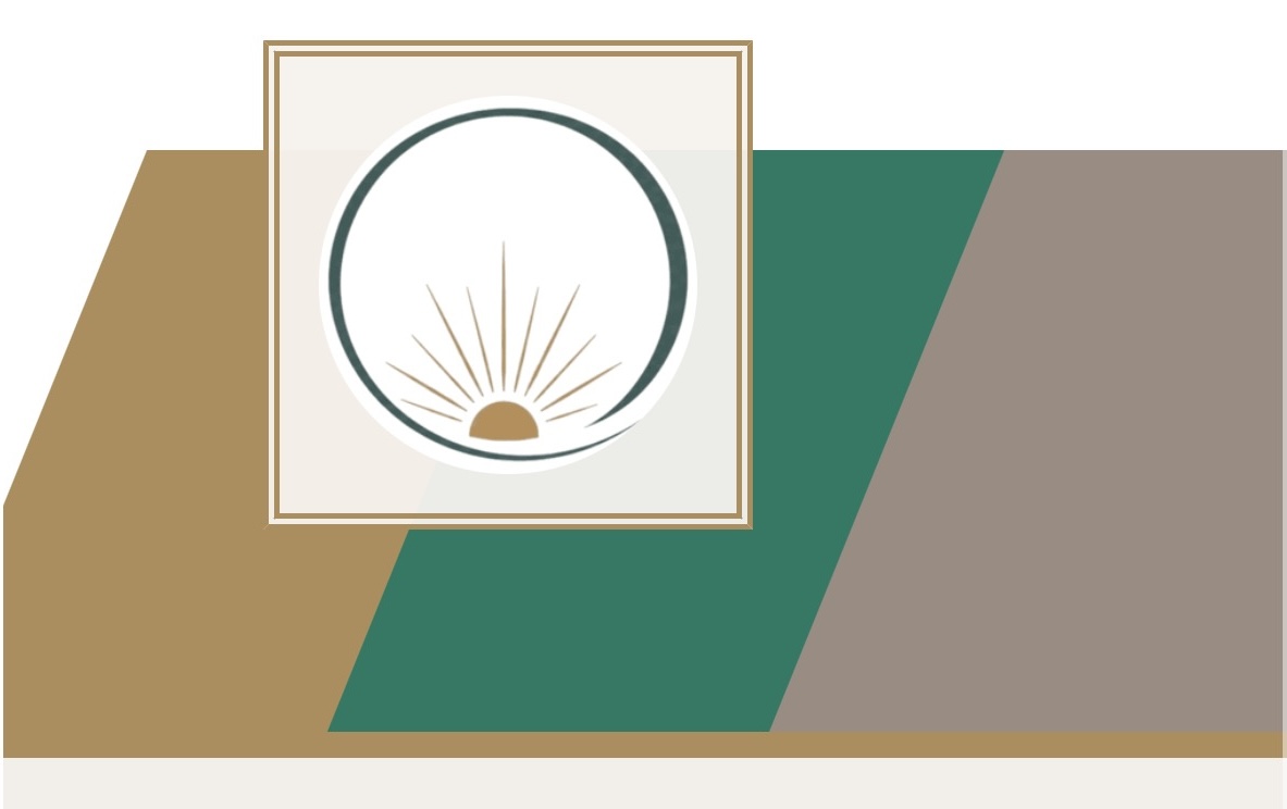 Nurse Trainer Services logo in brass-gold, emerald, and taupe